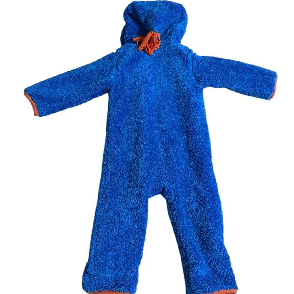 Cozy Blue and Orange Kids Footie